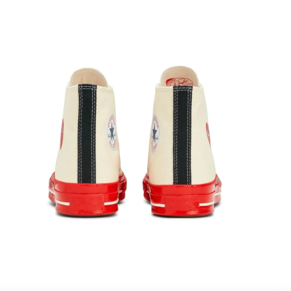 Comme des Garçons PLAY Converse Red Sole High Top - Picture 4 of 13